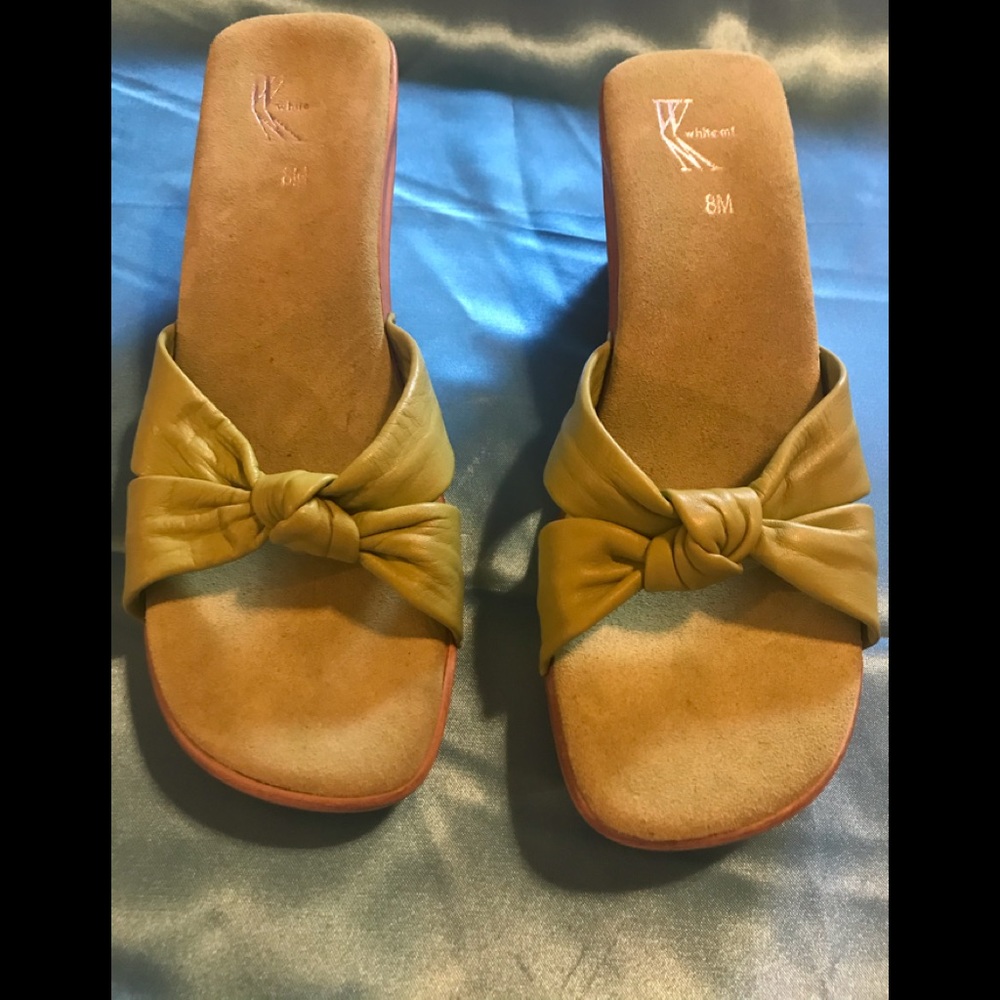 Wt. Mountain summer heels.8M. New.Lime green color